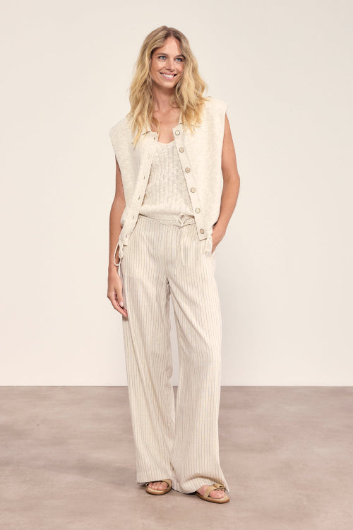 Tramontana-lurex-striped-wide-leg-trousers-stone
