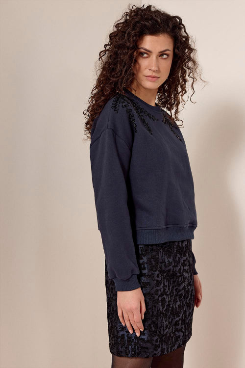 Tramontana-rok-short-jacquard-midnight-melange