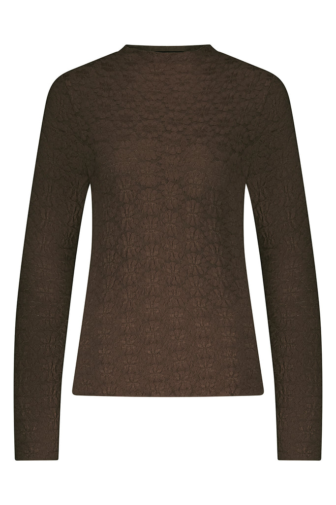 Tramontana-top-brushed-stretch-lace-espresso