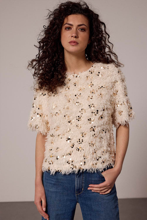 Tramontana-top-feathered-sequin-top-stone