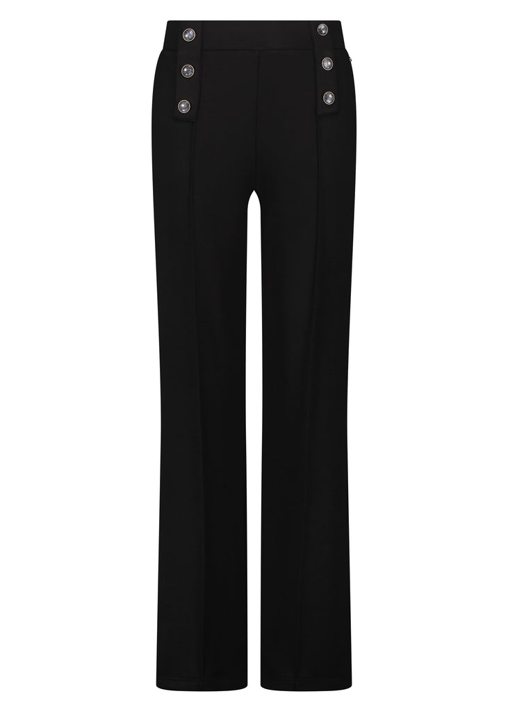 Tramontana broek sailor buttons zwart