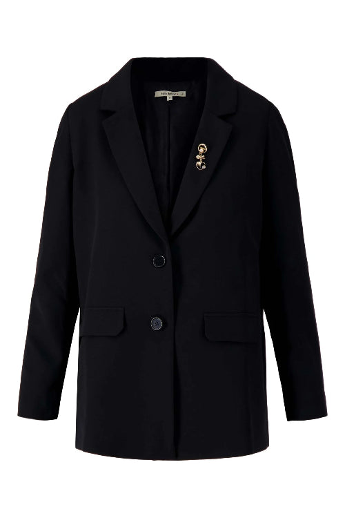 Zusss-blazer-met-broche-zwart