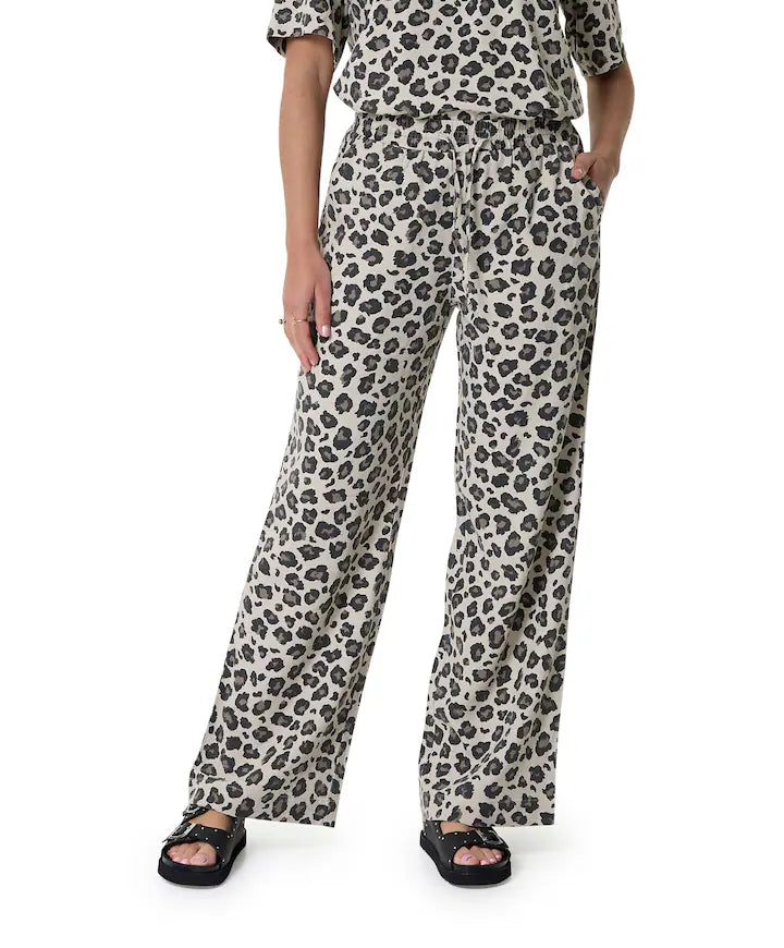 Freequent broek lavisco print zwart