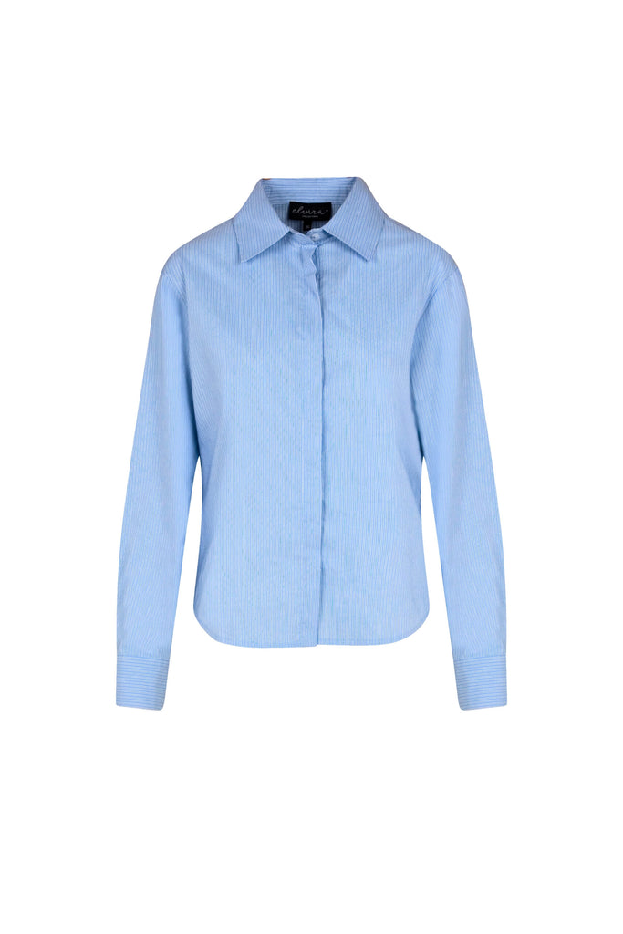 Elvira blouse fien blauw