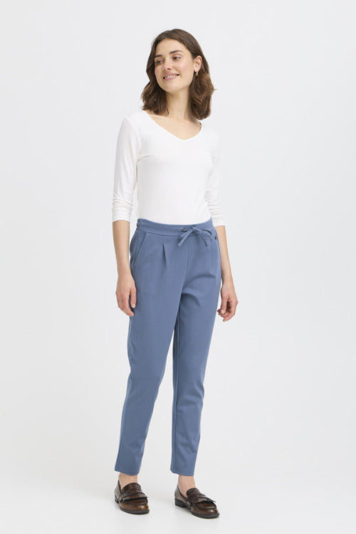 Fransa broek zastretch blauw