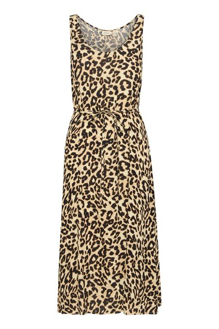 Fransa jurk ease panter bruin
