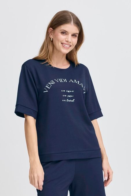 Fransa t-shirt aurora blauw