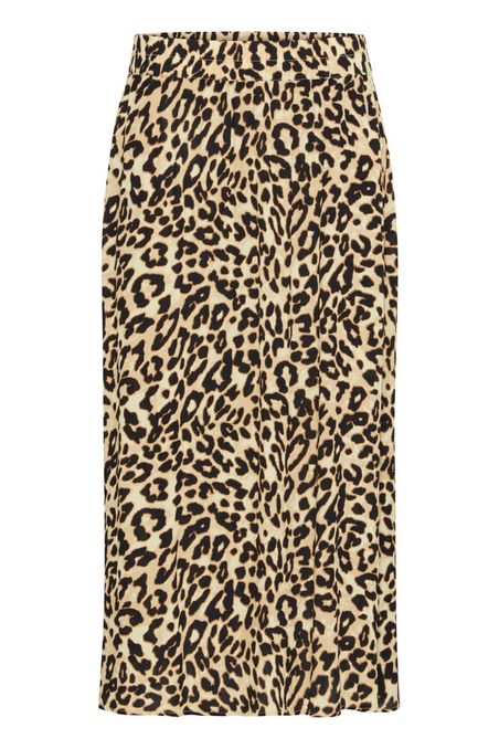 Fransa rok panter print bruin