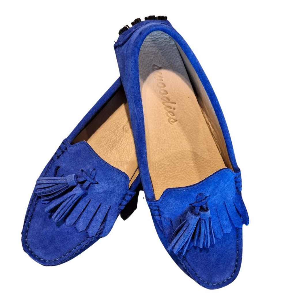 Swoodies mocassin suede blauw