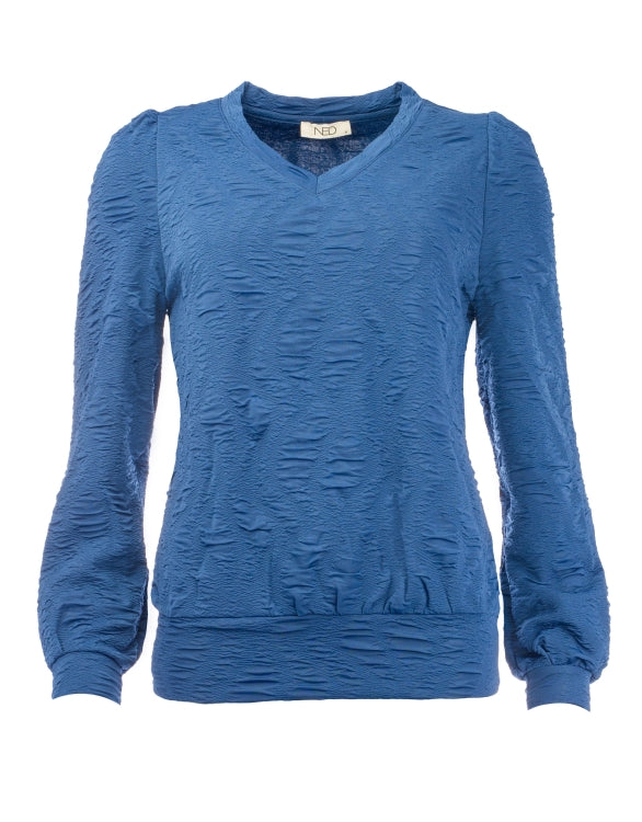 NED top veraya blauw