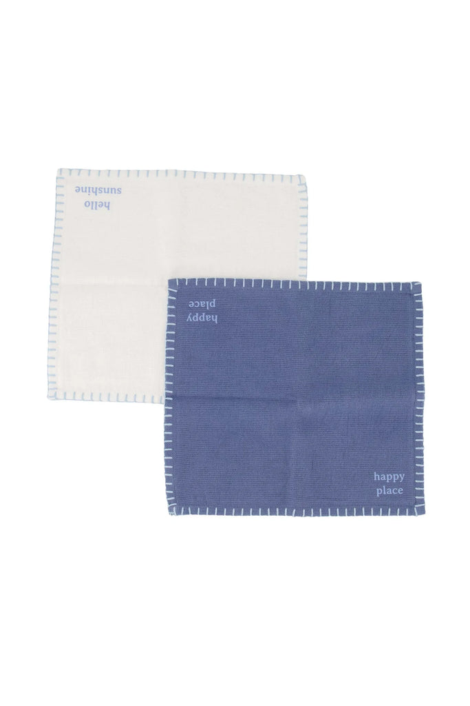 Zusss set van 2 vaatdoekjes hello sunshine happy place