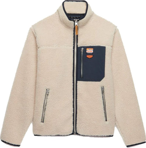 superdry-heren-fleecejas-beige