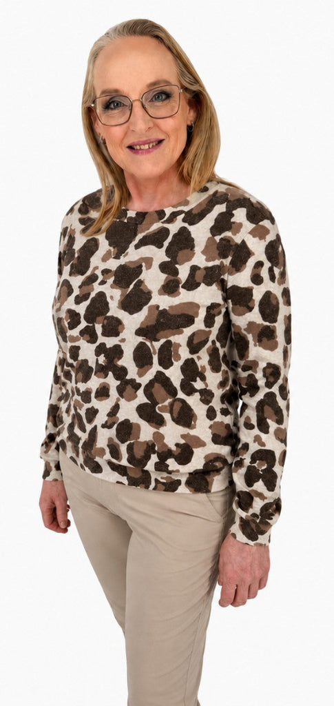 tomtailor-dames-top-beige-bruin