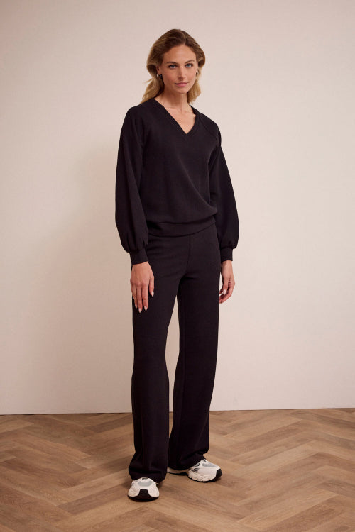 Tramontana wijde broek dames zwart