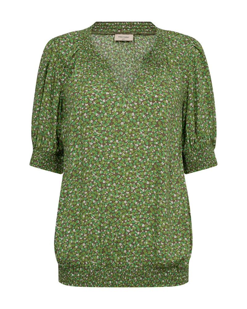 Freequent blouse adney print groen