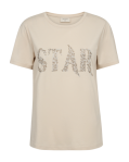 Freequent T-shirt star-tee beige