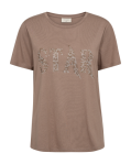 Freequent T-shirt star-tee taupe