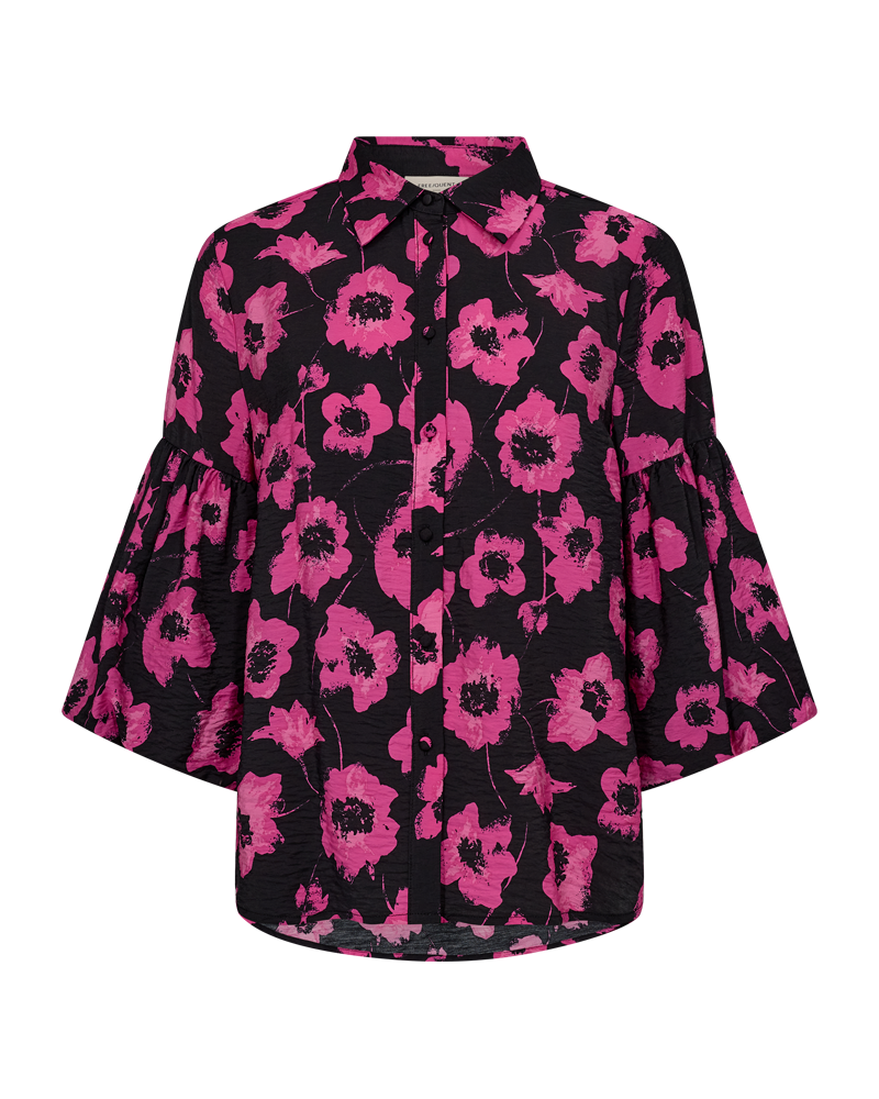 Freequent blouse fluss roze zwart