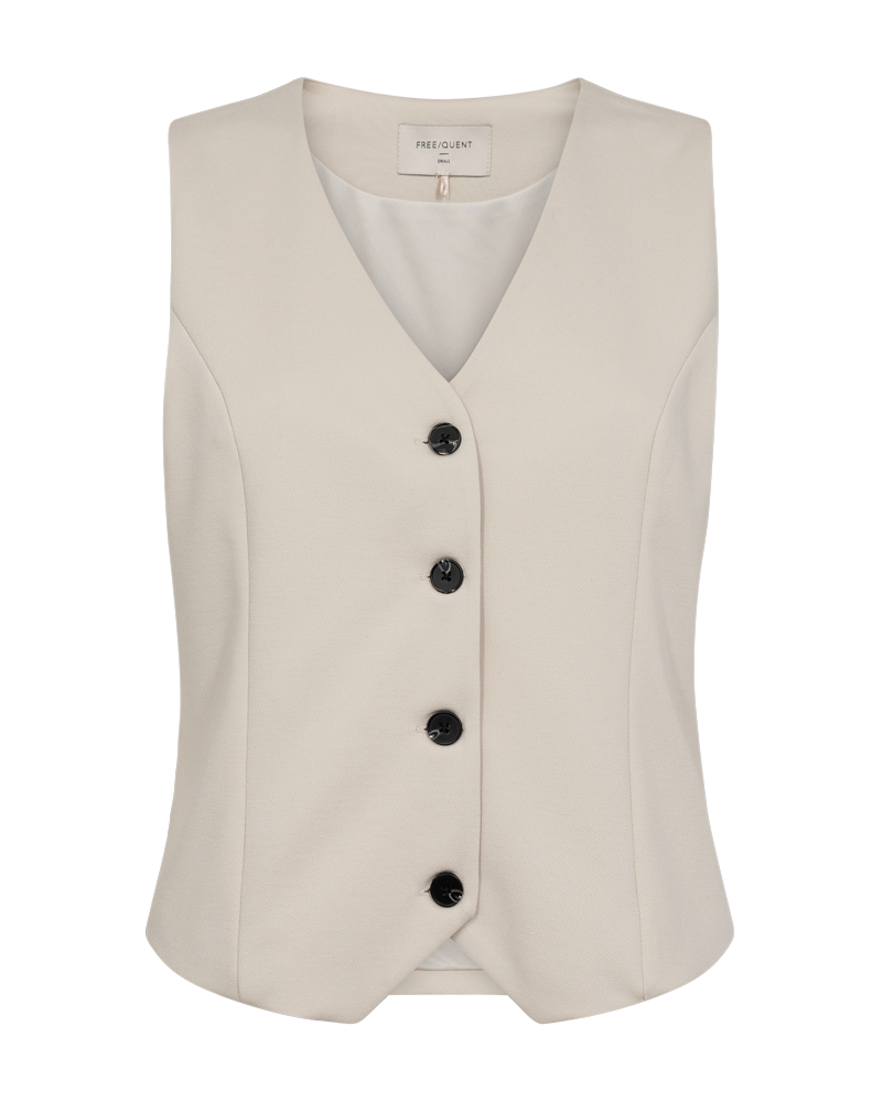 Freequent gilet nanni beige