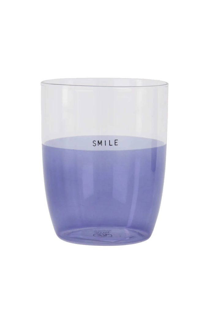 Zusss drinkglas smile lichtblauw