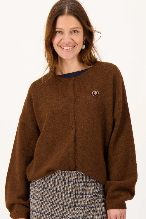zusss-vest-met-broche-bruin